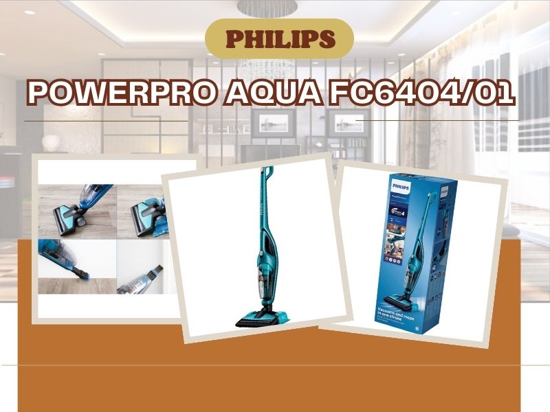 Máy hút bụi cầm tay Philips PowerPro Aqua FC6404/01