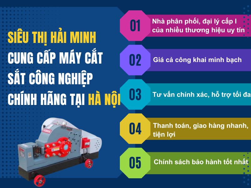 Siêu thị Hải Minh - Đơn vị cung cấp máy cắt sắt công nghiệp chính hãng tại Hà Nội