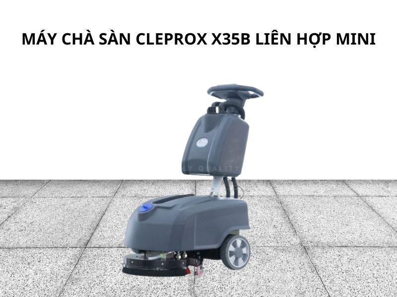 Máy chà sàn CleproX X35B liên hợp mini