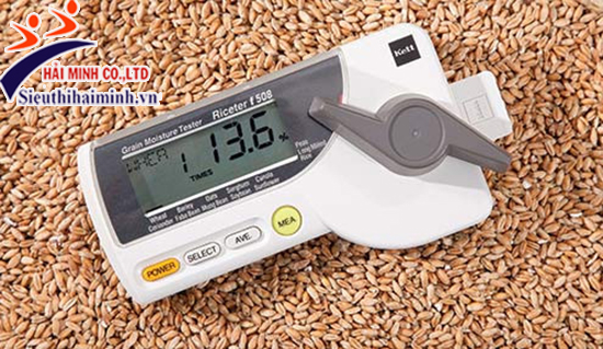 Máy đo độ ẩm giá rẻ, đo độ ẩm thóc, lúa tại Hải Minh
