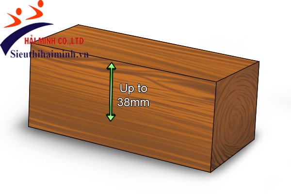 Máy đo độ ẩm gỗ không dây phát ra tín hiệu lên đến độ sâu 38mm trong vật liệu gỗ    