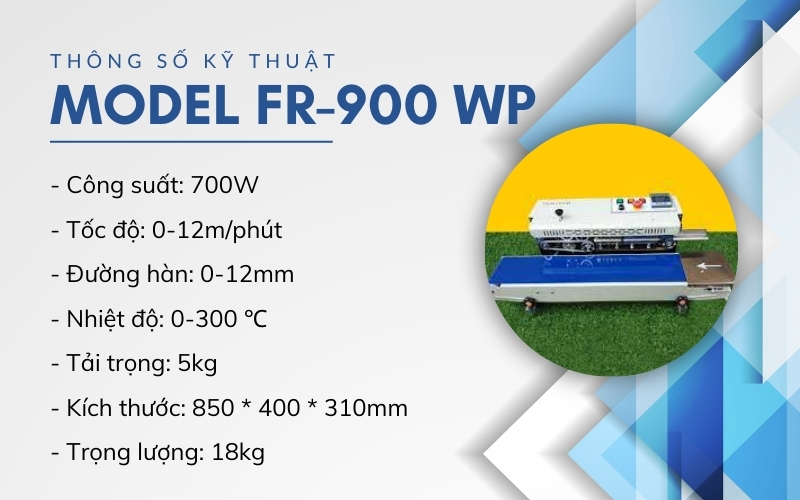 Thông số kỹ thuật FR-900WP - Điện áp: 220V