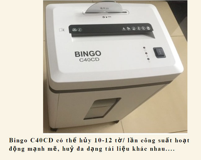 Tìm hiểu máy hủy tài liệu Bingo giá rẻ chất lượng cao