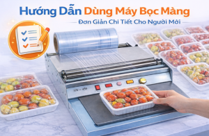 Hướng Dẫn Dùng Máy Bọc Màng Đơn Giản Chi Tiết Cho Người Mới