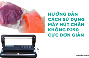 Hướng dẫn cách sử dụng máy hút chân không P290 cực đơn giản 