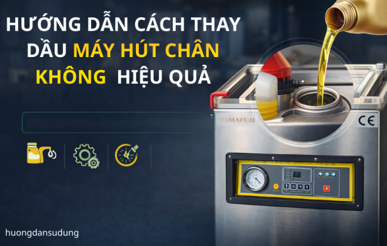 Hướng dẫn cách thay dầu máy hút chân không đơn giản - Hiệu quả