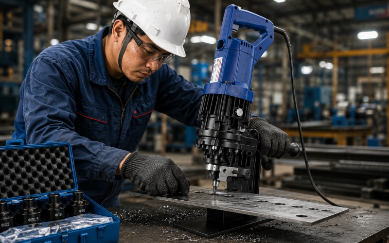Tiến hành đột lỗ đúng kỹ thuật