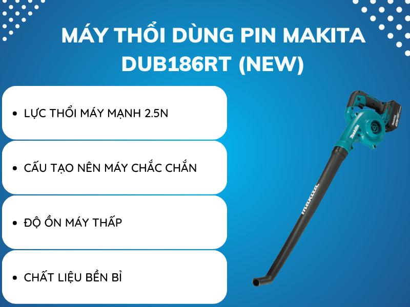 Giới thiệu 03 mẫu máy thổi lá chạy pin phổ biến của hãng Makita