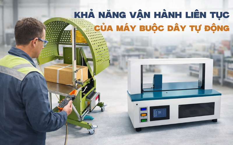 Khả năng vận hành liên tục của máy buộc dây tự động