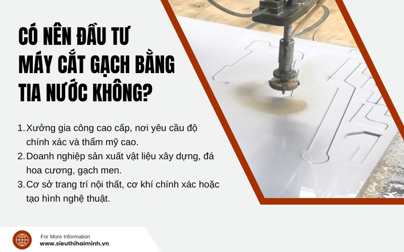 Có nên đầu tư máy cắt gạch bằng tia nước không