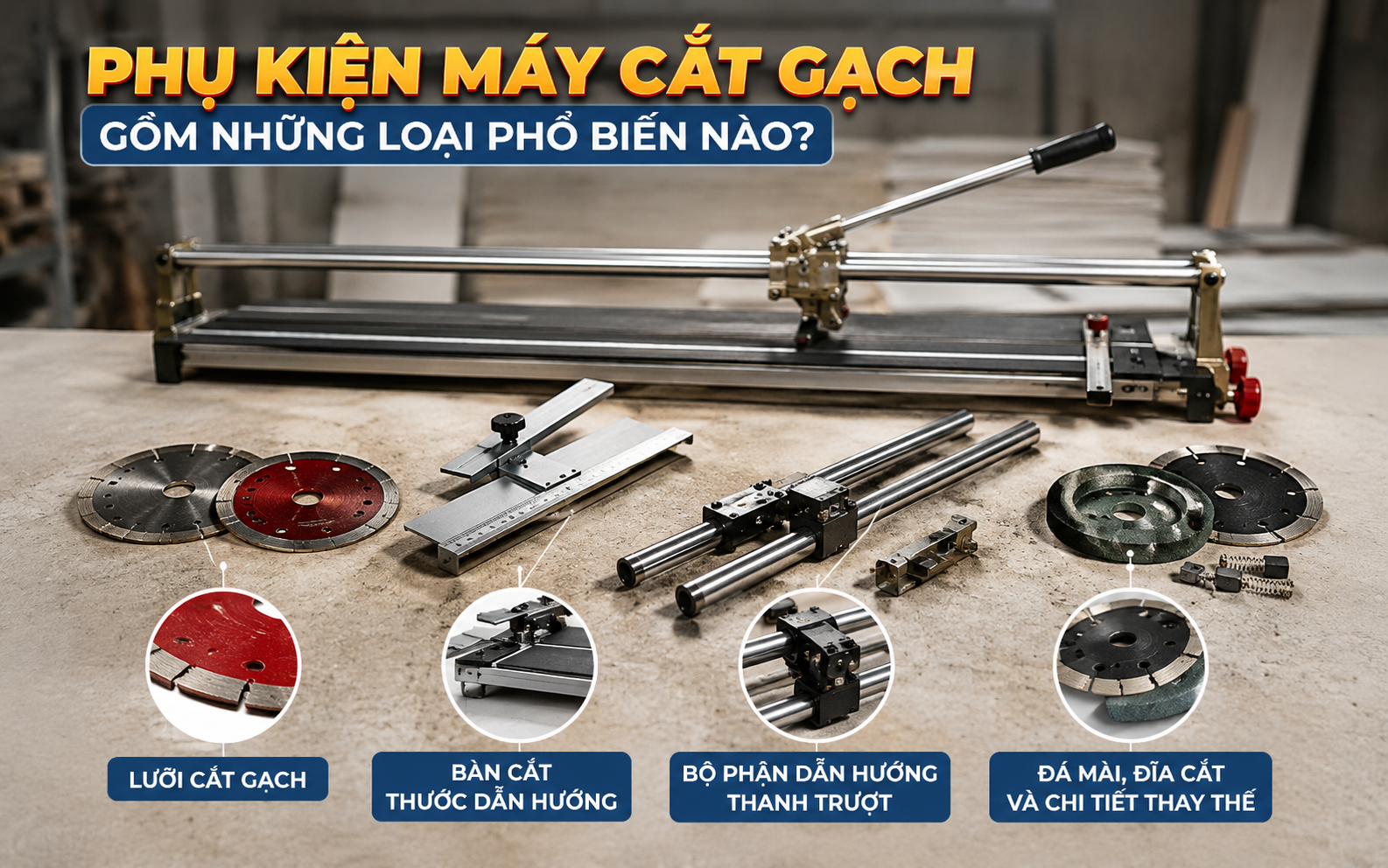 Phụ kiện máy cắt gạch ở đâu tại Hồ Chí Minh
