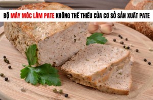 Bộ máy móc làm pate không thể thiếu của cơ sở sản xuất pate