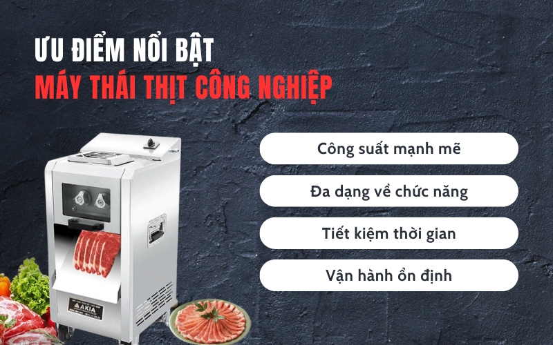 Ưu điểm nổi bật của máy thái thịt công nghiệp