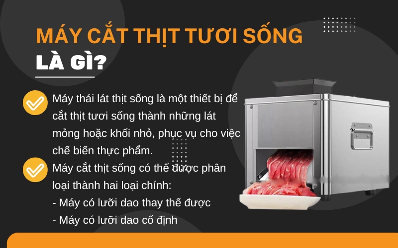 Máy cắt thịt tươi sống là gì?