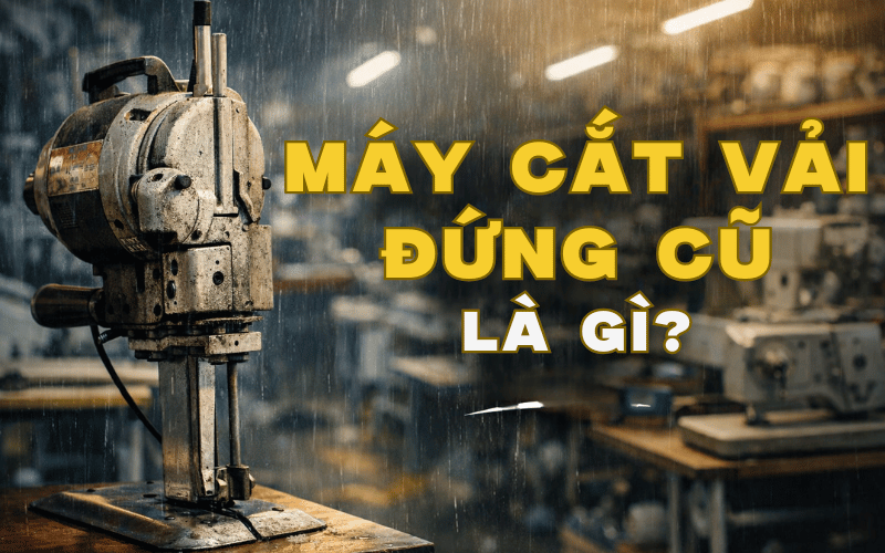 Máy cắt vải đứng cũ là gì?