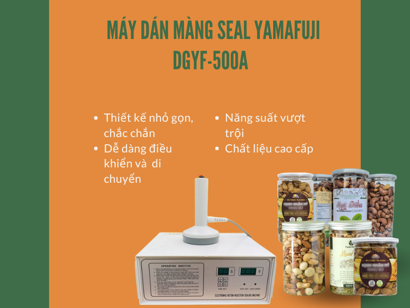 máy seal màng nhựa chất lượng cho cơ sở kinh doanh các loại hạt!