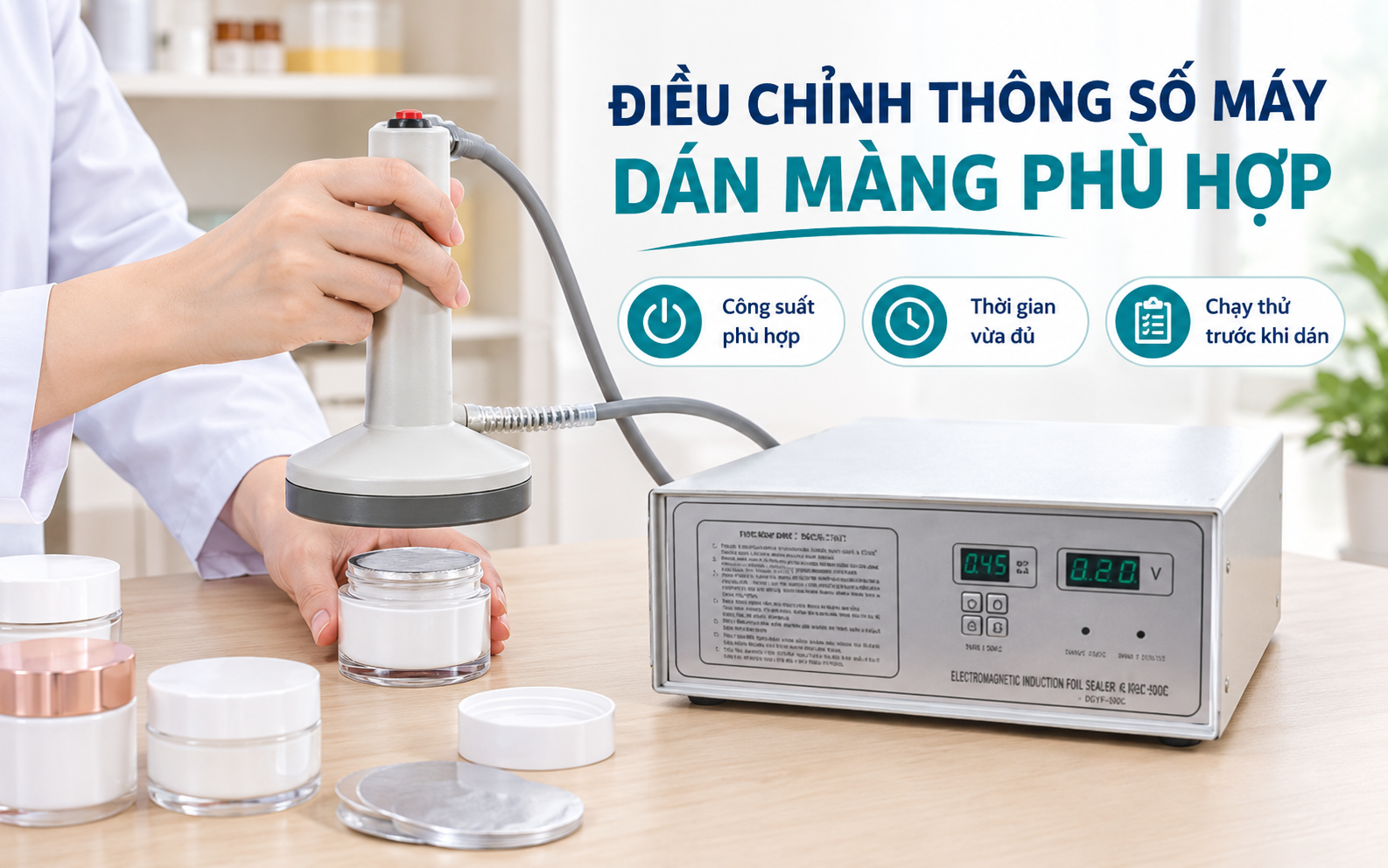 Điều chỉnh thông số máy phù hợp