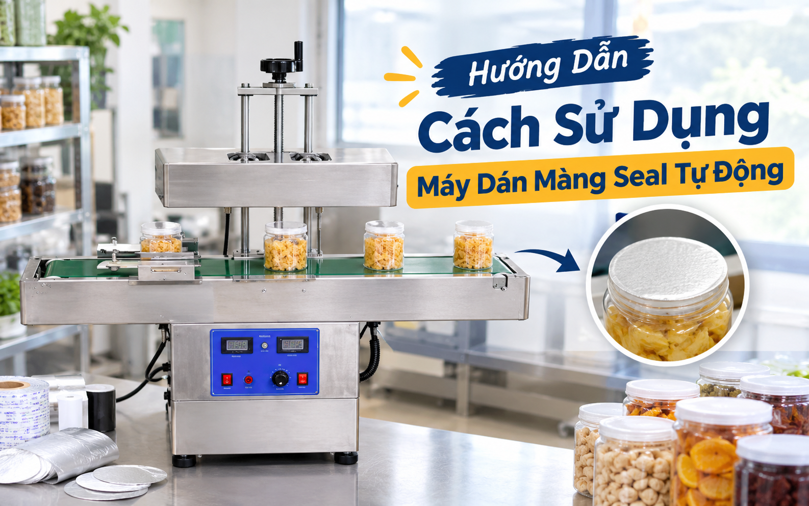 Hướng dẫn cách sử dụng máy dán màng seal tự động chi tiết