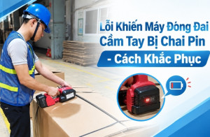 Lỗi Khiến Máy Đóng Đai Cầm Tay Bị Chai Pin - Cách Khắc Phục