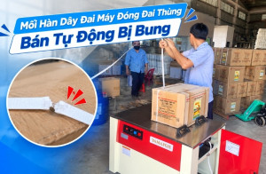 Mối Hàn Dây Đai Máy Đóng Đai Thùng Bán Tự Động Bị Bung
