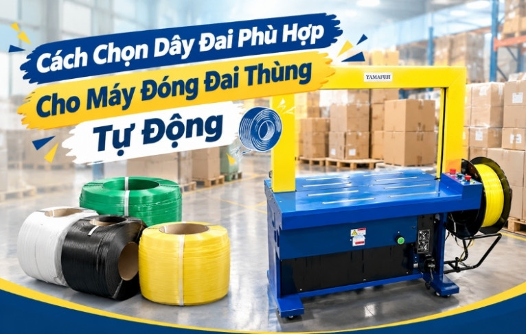 Cách Chọn Dây Đai Phù Hợp Cho Máy Đóng Đai Thùng Tự Động