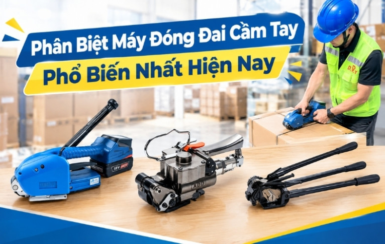 Phân Biệt Máy Đóng Đai Cầm Tay Phổ Biến Nhất Hiện Nay