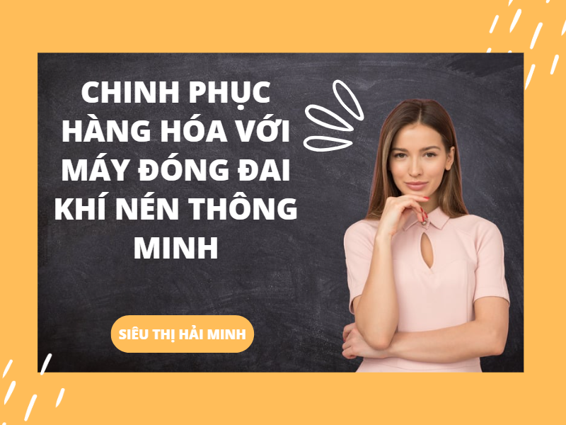 Chinh phục hàng hóa với máy đóng đai khí nén thông minh