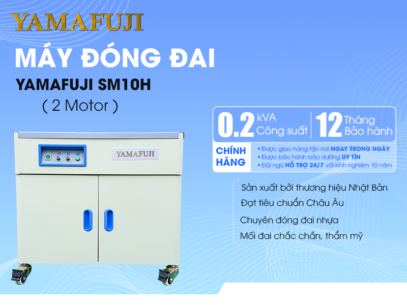 Máy đóng đai Yamafuji SM10T giá cả ưu đãi tại Siêu thị Hải Minh