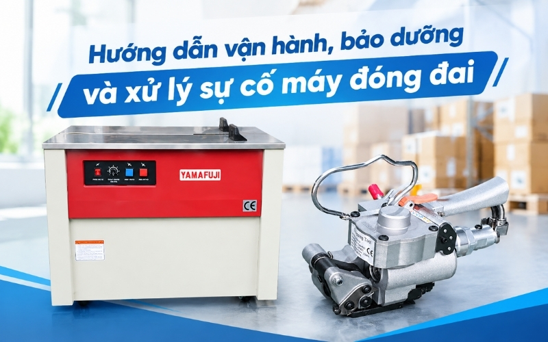 Hướng dẫn vận hành, bảo dưỡng và xử lý sự cố máy đóng đai