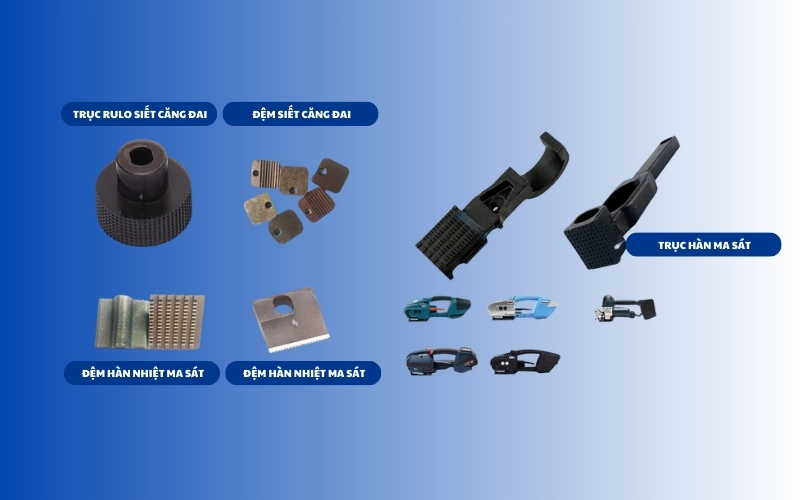 Kiểm tra các bộ phận chức năng của máy đóng đai