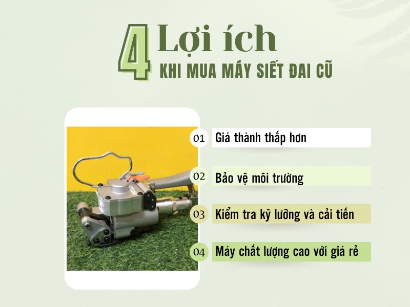 Lợi ích khi mua máy đóng đai cũ