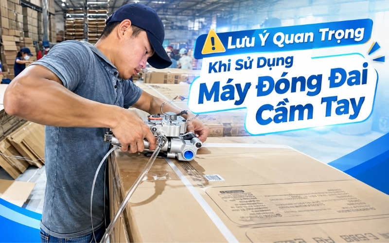 Lưu Ý Quan Trọng Khi Sử Dụng Máy Đóng Đai Cầm Tay