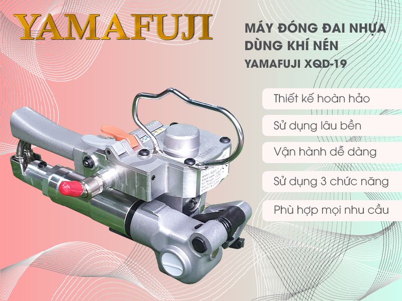 Máy đóng đai nhựa hàn nhiệt Yamafuji XQD-19 độc quyền tại Siêu thị Hải Minh