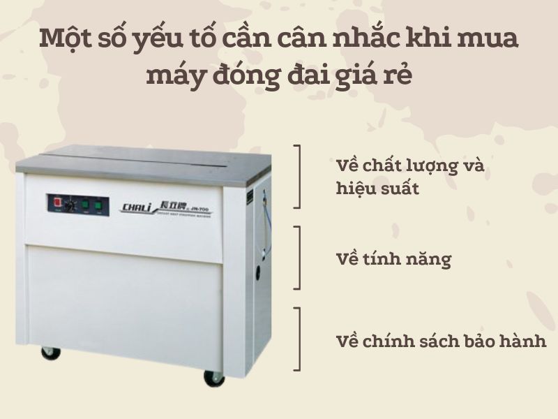 Một số yếu tố cần cân nhắc khi mua máy siết đai giá rẻ