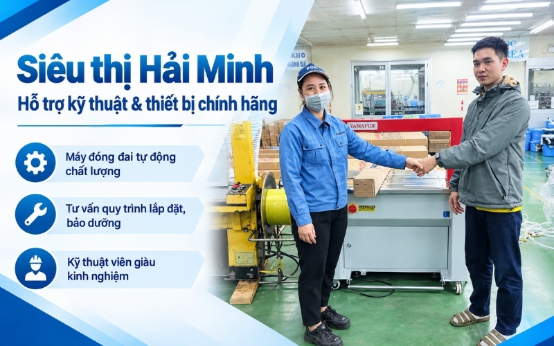 Siêu thị Hải Minh Hỗ trợ kỹ thuật và cung cấp thiết bị chính hãng