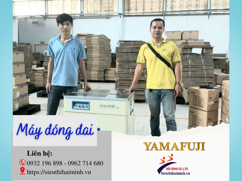 Máy đóng đai thép Yamafuji chính hãng, giá rẻ chỉ có ở Siêu thị Hải Minh