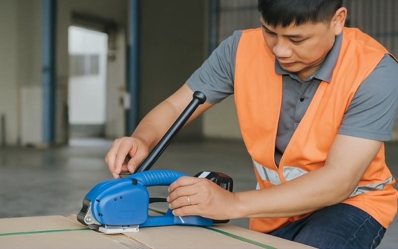 Lỗi máy đóng đai cầm tay hoạt động yếu 