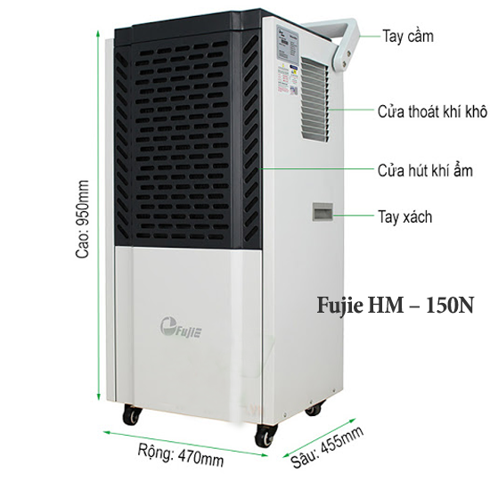 Hướng dẫn sử dụng máy hút ẩm công nghiệp Fujie HM – 150N