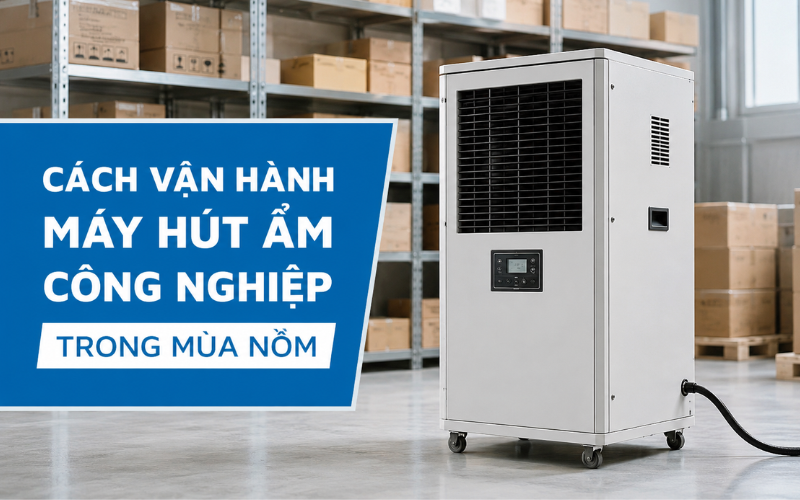 Cách vận hành máy hút độ ẩm công nghiệp trong mùa nồm
