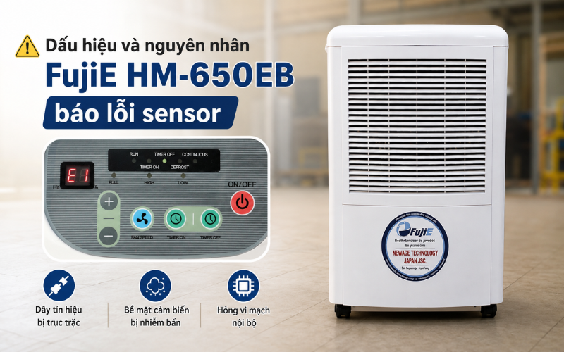 Dấu hiệu và nguyên nhân FujiE HM-650EB báo lỗi sensor