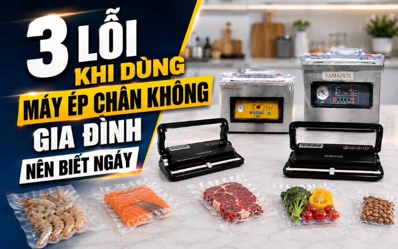 3 lỗi khi dùng máy ép chân không gia đình nên biết ngay