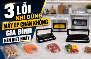3 lỗi khi dùng máy ép chân không gia đình nên biết ngay