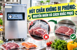 Hút chân không bị phồng: Nguyên nhân và cách khắc phục