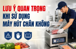 Lưu ý quan trọng khi sử dụng máy hút chân không