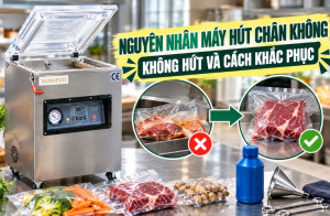Nguyên nhân máy hút chân không không hút và cách khắc phục