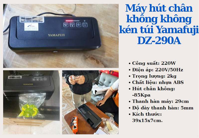 Máy hút chân không không kén túi Yamafuji DZ-290A