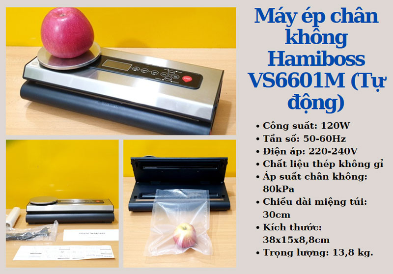 Máy ép chân không Hamiboss VS6601M (Tự động)