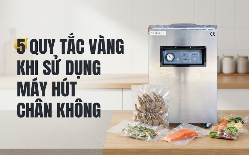 5 quy tắc vàng khi sử dụng máy hút chân không