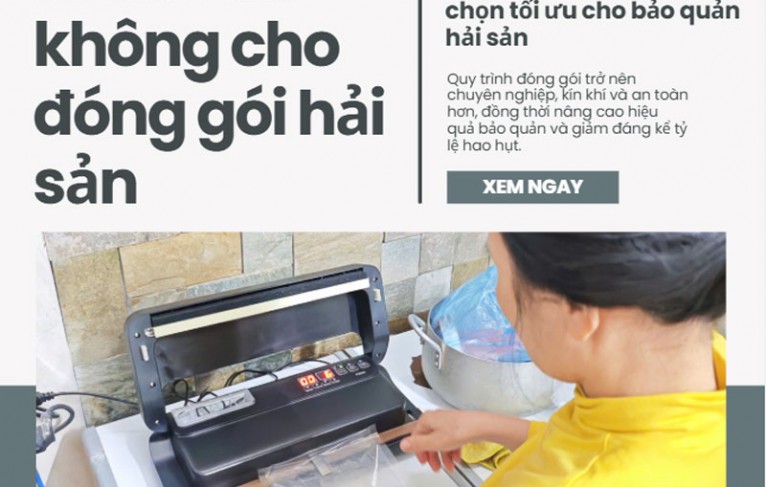 Gợi ý máy hút chân không cho đóng gói hải sản