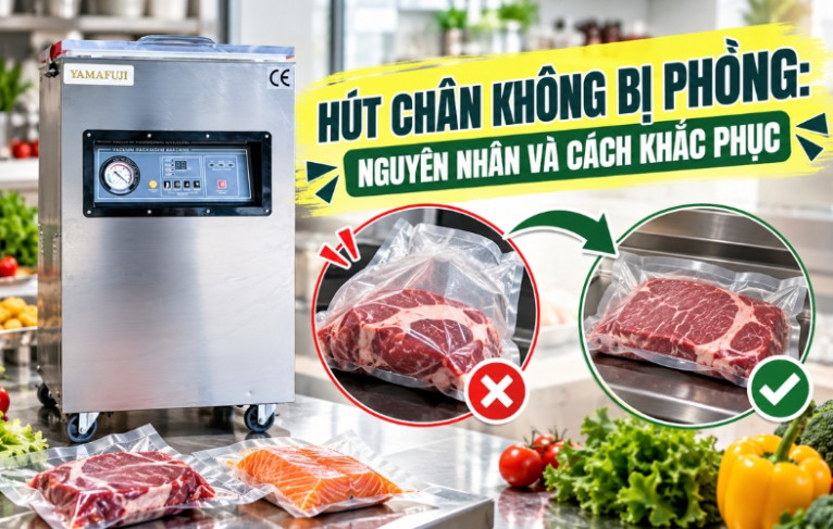Hút chân không bị phồng: Nguyên nhân và cách khắc phục